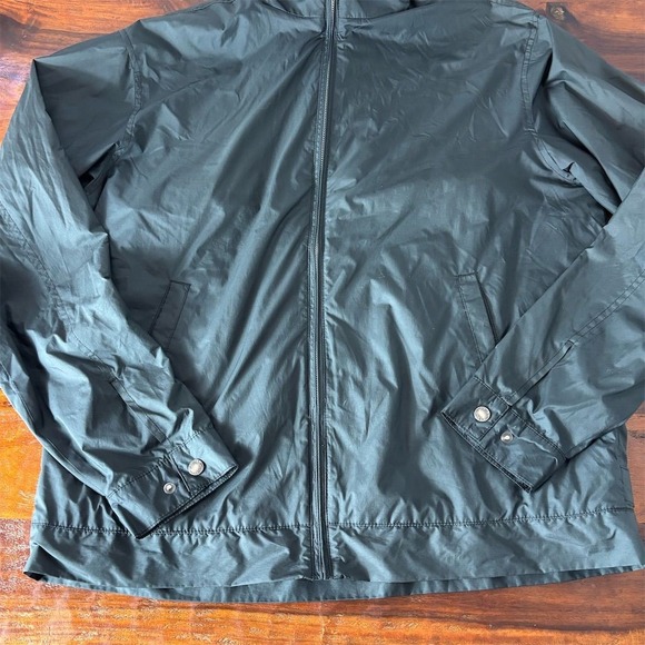 Peter Millar Men's Black Windbreaker Jacket Size L Casual Full-Zip - Picture 1 of 9